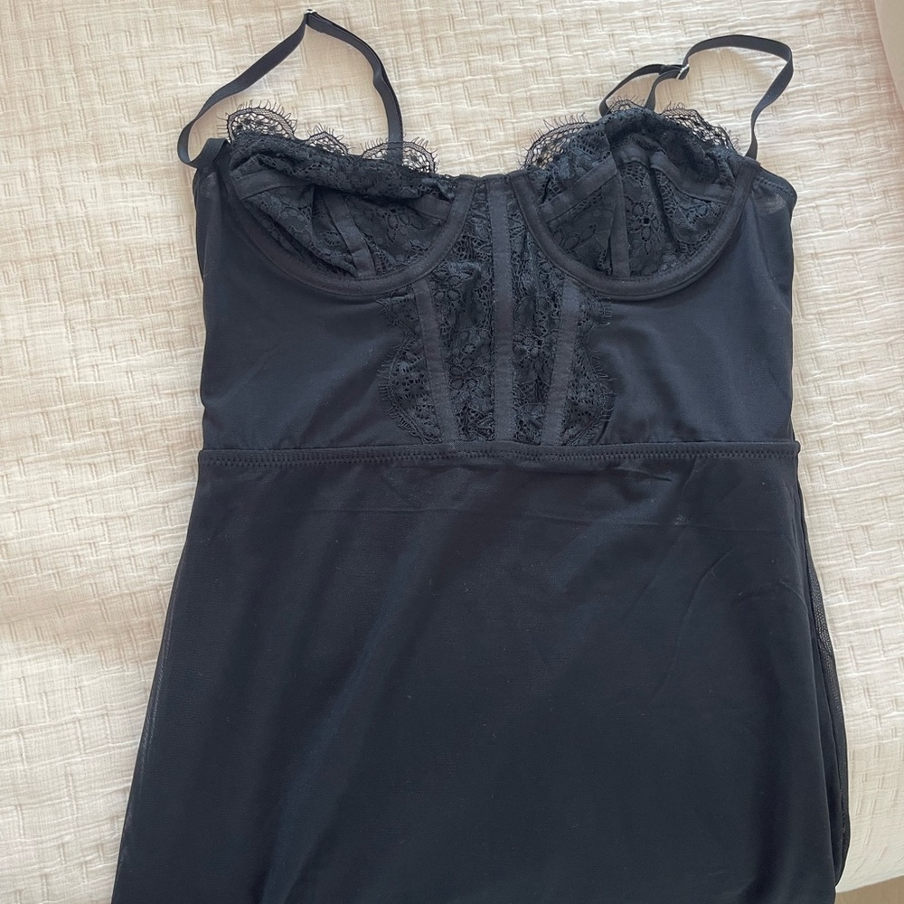 Mini Black Bustier OU Dress